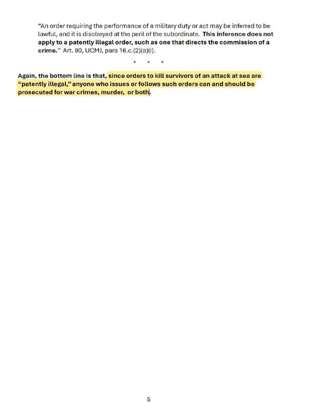 在美国海军一次袭击被指控贩运毒品的平民船只行动中，美国战争部长赫格塞斯命令杀死船上所有人