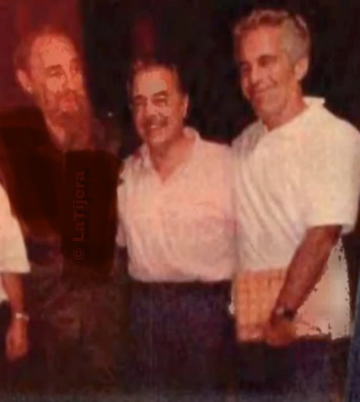 🇺🇸 🇨🇺 ⭐️ — 美国司法部公布的一张照片显示，杰弗里·爱泼斯坦头戴一顶古巴共产主义帽子