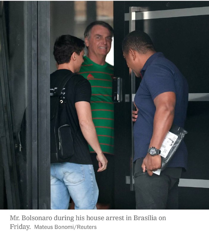 因叛乱罪被判刑27年的巴西小川普、前总统博索纳罗上诉期间被软禁在家，破坏脚踝监视器，一开始说是误碰到，后来承认是用熨斗熔化