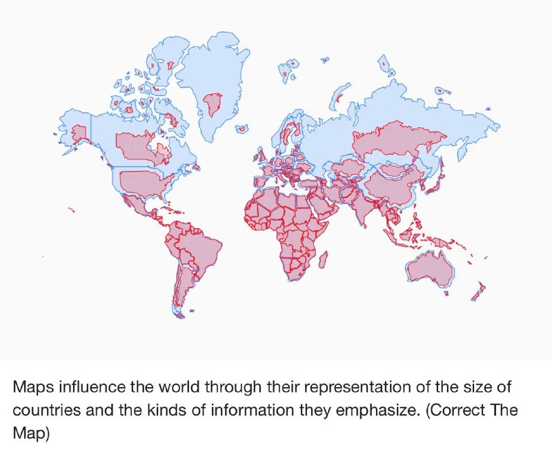新旧世界地图对比，坏了某些国家泱泱大国的梦