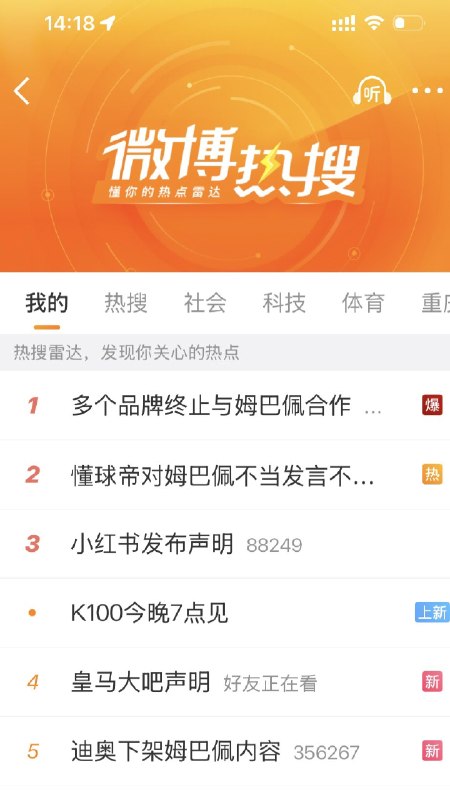 1.姆巴佩真牛逼，包揽了微博热搜前几名