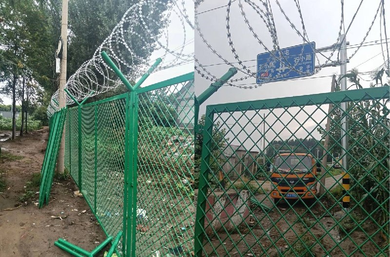 “国界线”7月22日，网友反映，河北省廊坊市香河县堡上村与北京市通州区小屯村交界处建立了“国界线”，装上了监控摄像头，使用围栏、刀片铁丝网、水泥墩、货车、进行封堵