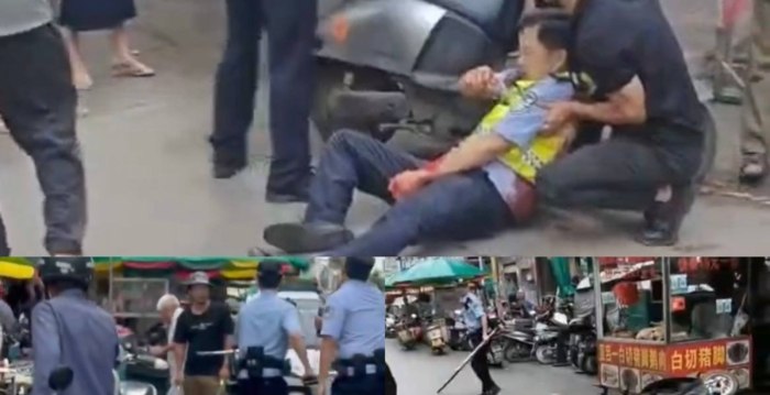 广西一男子当街捅刺交警 民众披露实情