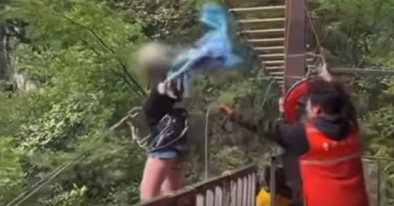 不是“没绑紧”！少女玩悬崖秋千坠亡 调查结果骇人
