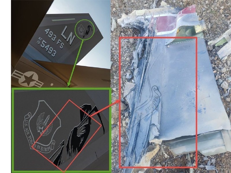 1. 坠落的F-15残骸，由伊朗方面发布2. F-15E战机价值约8000万至1亿美元，其设计旨在抵御各种严酷的防空系统