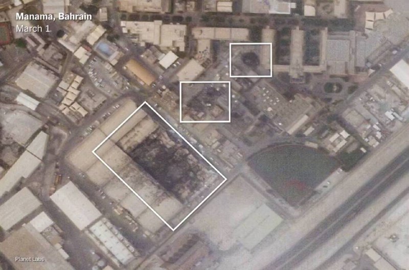 1. 🇧🇭 巴林海军支援设施2. 🇶🇦 卡塔尔乌代德空军基地3. 🇰🇼 科威特阿里萨勒姆空军基地三人均遭到伊朗弹道导弹和无人机袭击