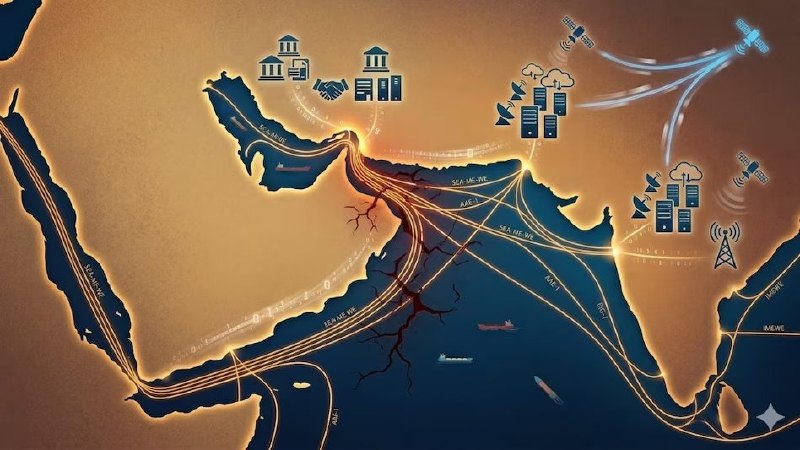 1. 海湾地区海底光缆布置示意图