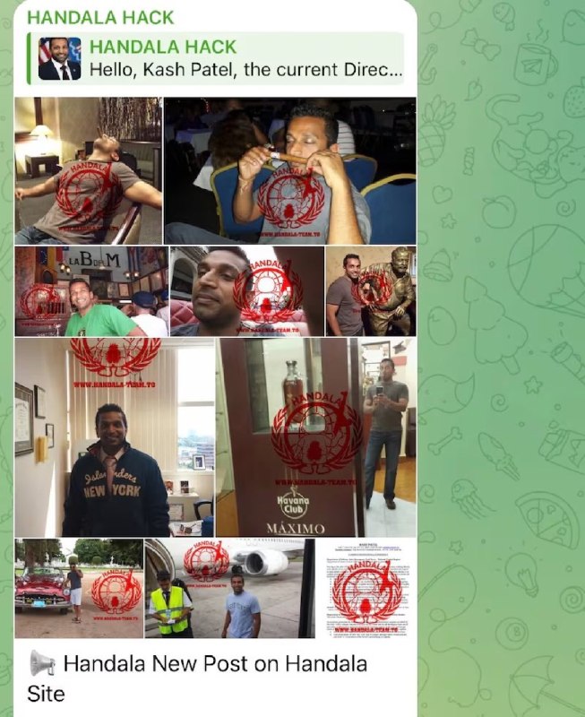 王局拍案，【FBI局长邮箱被伊朗黑客黑，私密照曝光】12月27日，美国司法部称，联邦调查局局长卡什·帕特尔，其个人邮箱地址遭到黑客攻击