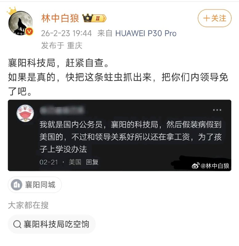 王局拍案，某IP美国的网友自曝