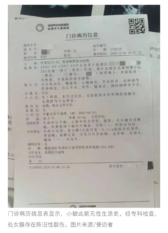 ⁠【 #13岁女孩称被强奸警方回应不予立案 】 #13岁女孩称被强奸案细节披露 “13岁女孩自称被强奸事件”经媒体报道后引发持续关注