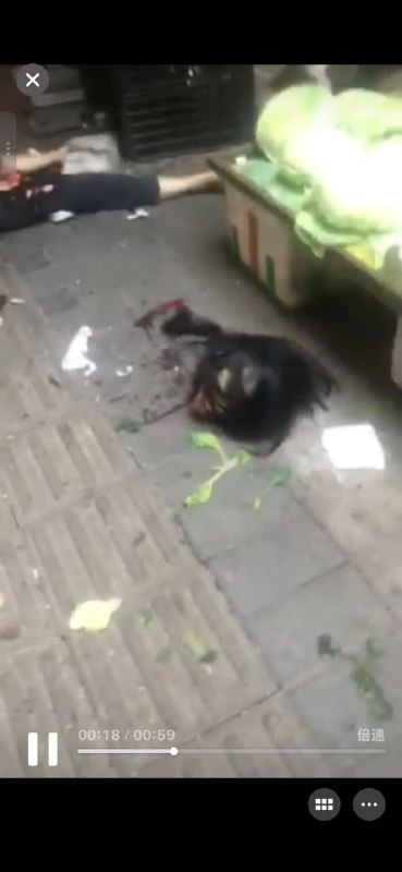 1.重庆大渡口马王乡菜市场，昨天晚上发生一起砍头事件，头都直接被砍下来了2.近重庆发生了一起严重的砍人事件