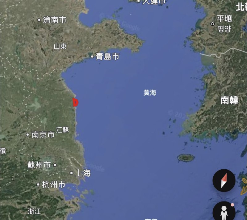 1. 中国说要实弹演习的区域在黄海，听起来很吓人