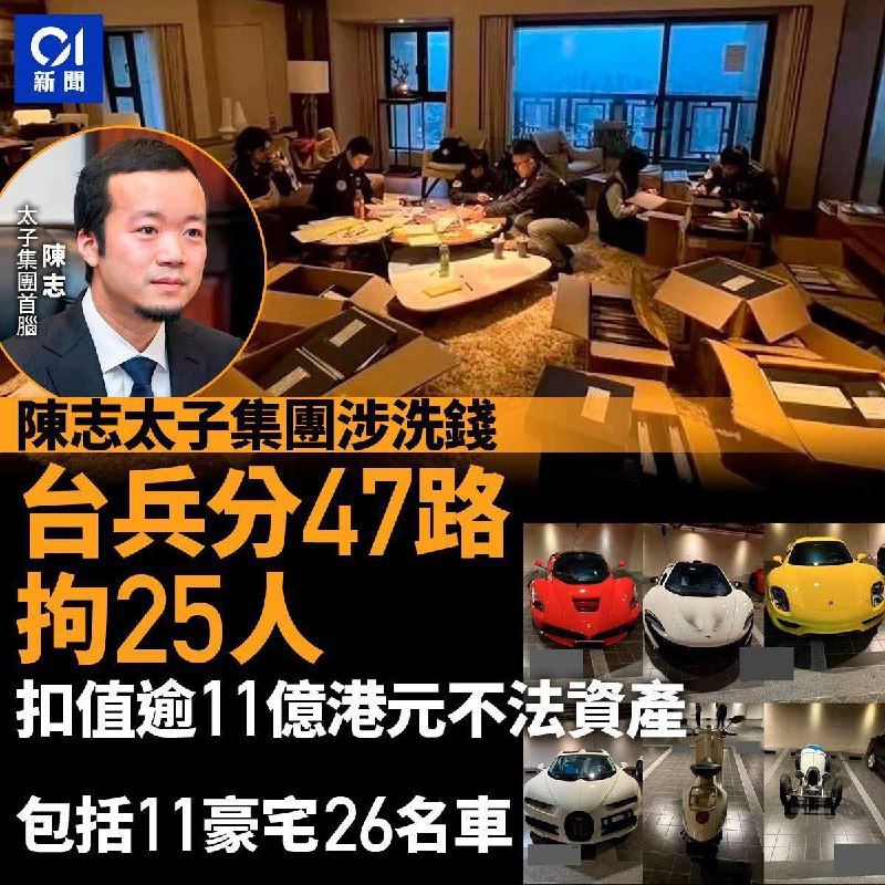 美国没收了太子集团陈志150亿美元资产后，新加坡、台湾、香港官方开始哄抢陈志剩余的资产