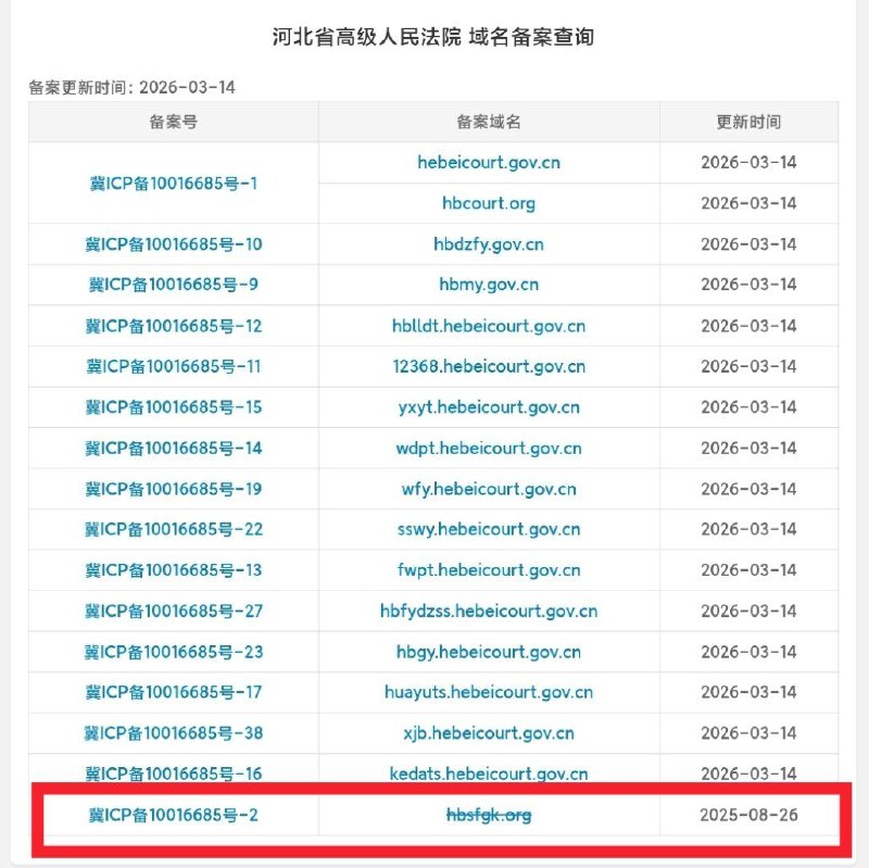 河北高院官网，现已更名为“寂寞人妻影院”3月14日，有网友发现，由于河北省高级人民法院司法公开平台网站域名到期没付费，被黄色网站抢注河北高院官网，现已更名为“寂寞人妻影院”3月14日，有网友发现，由于河北省高级人民法院司法公开平台网站域名到期没付费，被黄色网站抢注