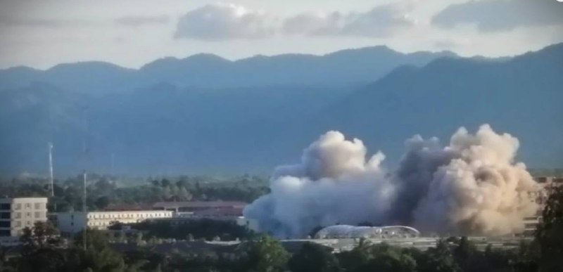 缅甸妙瓦底 KK园区连续4天遭爆破，今天，炸弹残骸落入邻国境内！据泰媒报道称